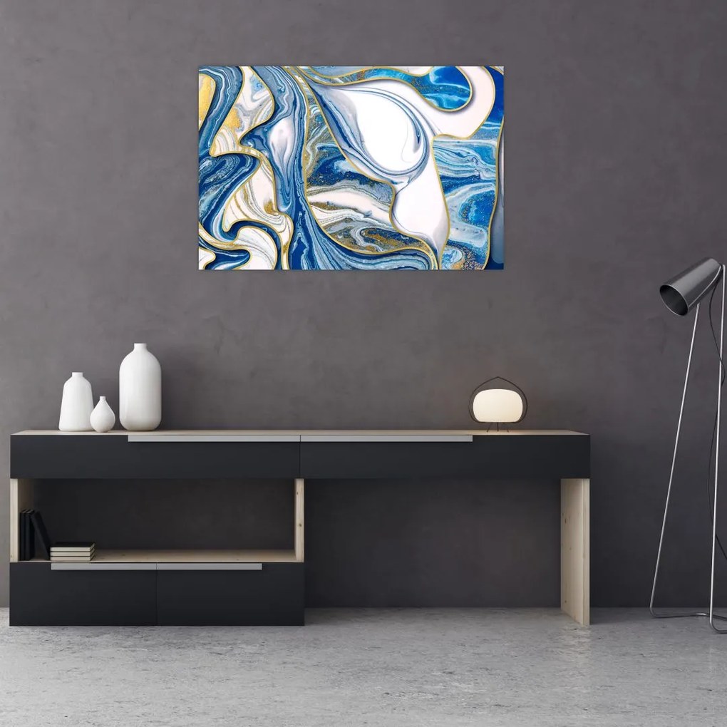 Tablou - Valuri de marmură (90x60 cm)