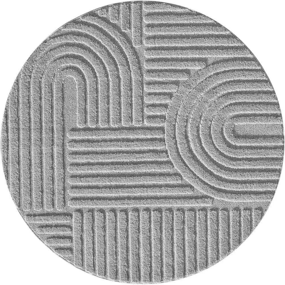 Covor gri deschis rotund ø 80 cm Art – Ayyildiz Carpets