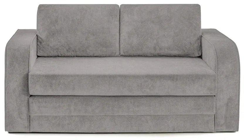 Canapea Extensibilă 2 locuri LETO, cu saltea pliabilă, 160 x 77 x 83 cm, Gri-Run-Again