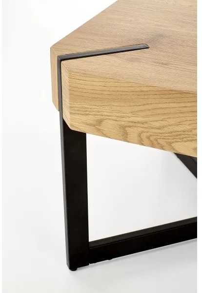 Măsuță de cafea LAVIDA 43x110 cm stejar auriu/negru