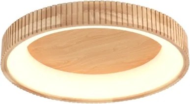 Brilagi - Plafonieră LED FALCON WOOD MODERN, 40 W, 230 V, Ø 60 cm, lemn