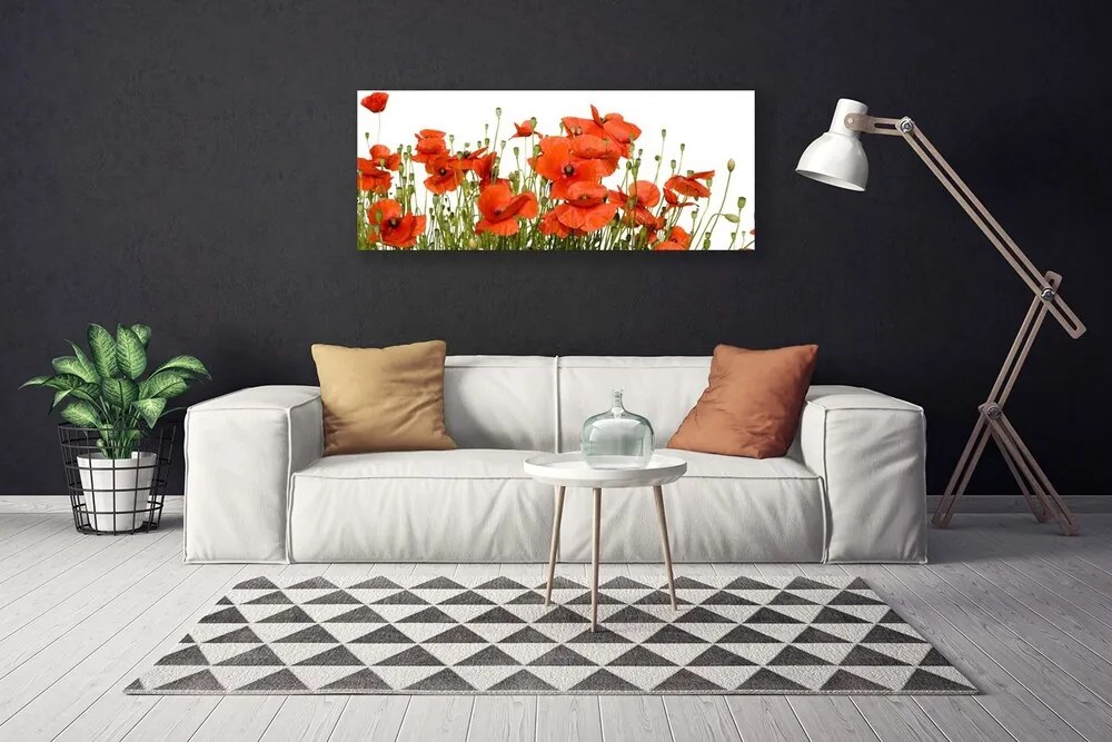 Tablou pe panza canvas Maci Floral Red