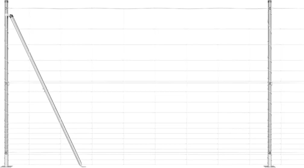 vidaXL Stâlp de gard. Galvanizat 50 x 1,5 m Oțel