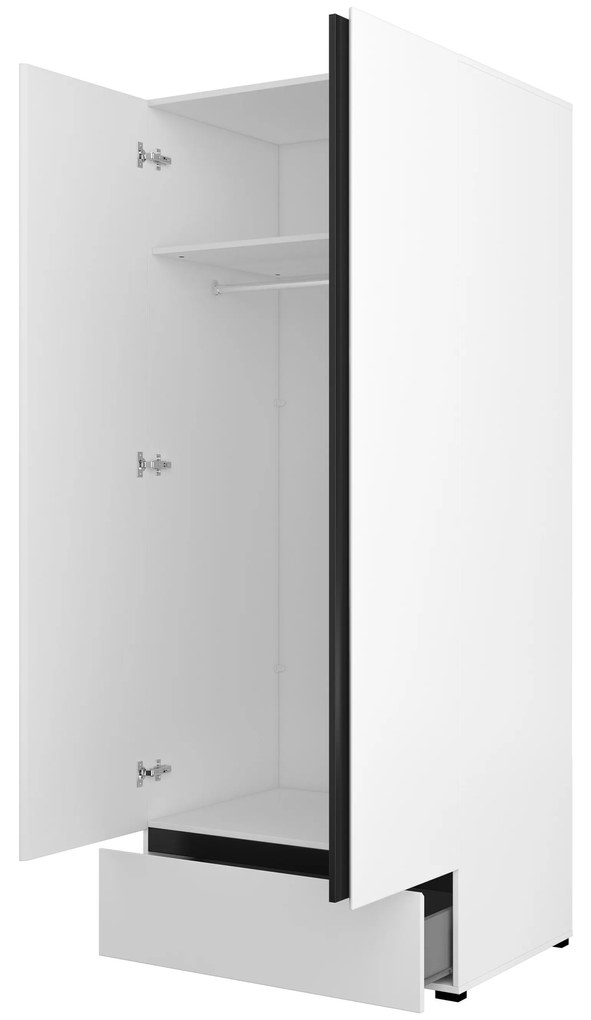 Dulap de haine Crossroad S18 (alb + negru). 1118234