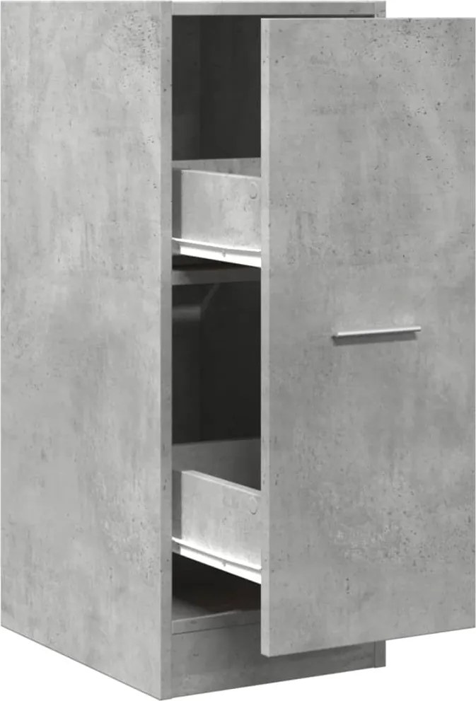 vidaXL Dulap de farmacie, gri beton, 30x41x77,5 cm, lemn prelucrat