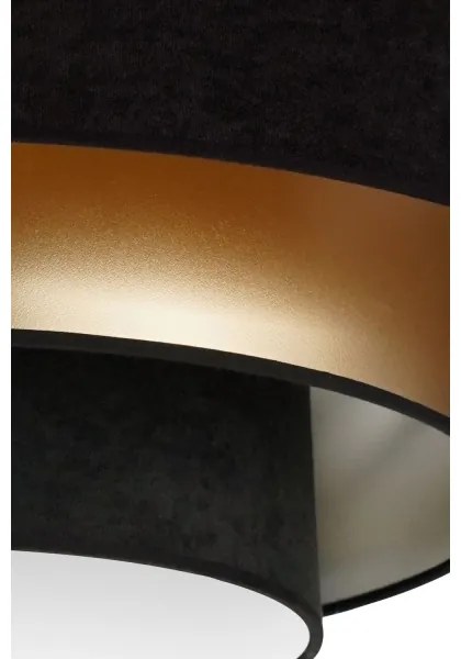 Plafonieră LED Duolla LUNETA LED/26W/230V d. 60 cm 4000K negru/auriu