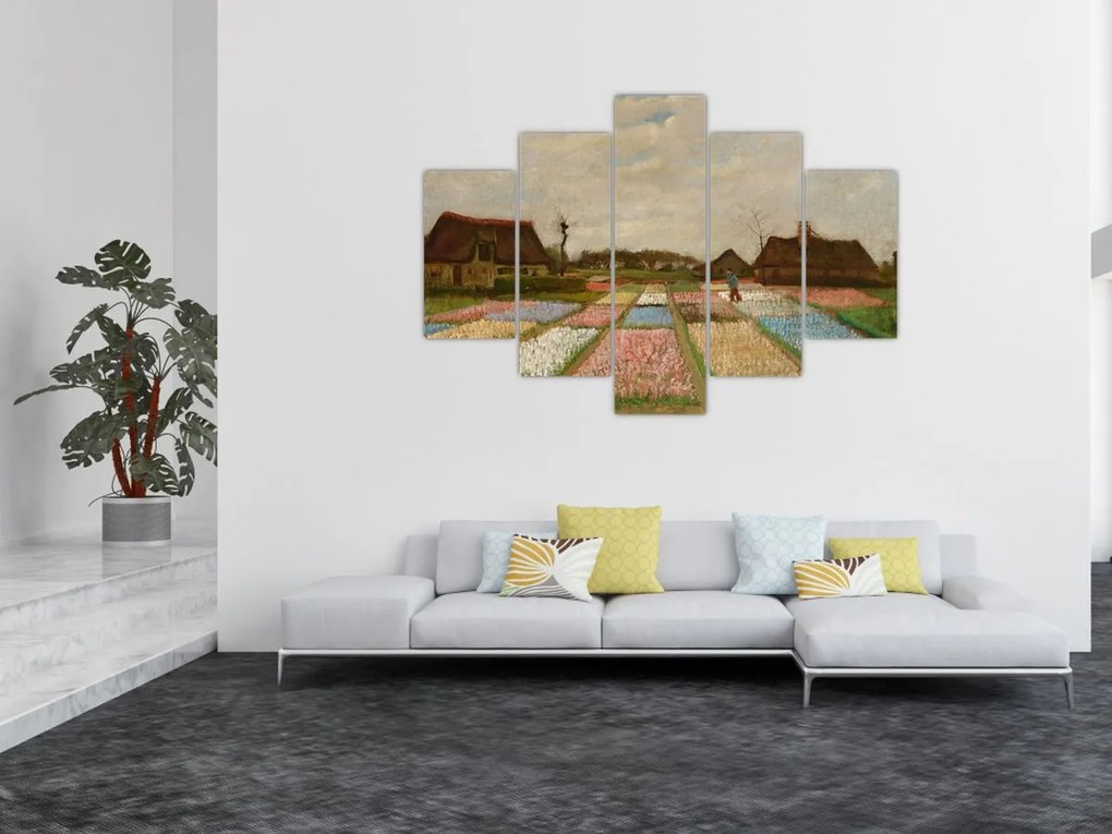 Tablou - Vincent van Gogh, Flower Beds in Holland, reproducere (150x105 cm)