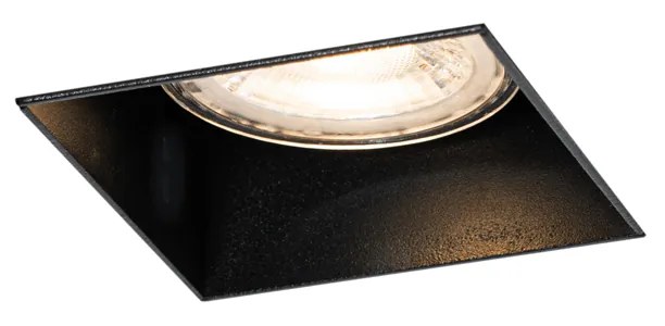 Set de 6 spoturi incastrate negre GU10 50mm fara rama - Oneon