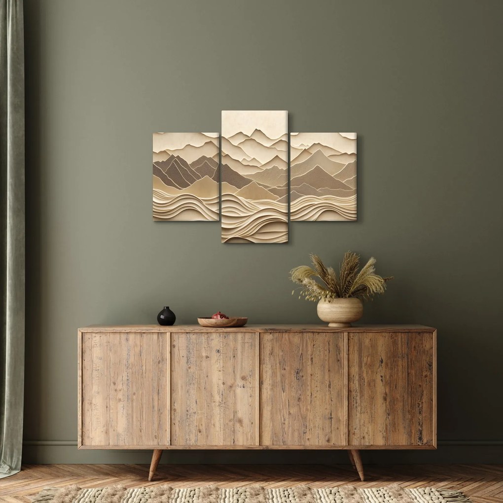 Tablou - Linii Montane 3D (90x60 cm)