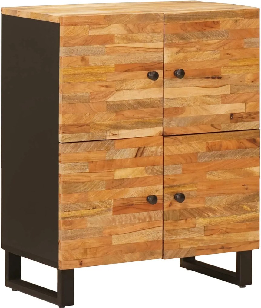 vidaXL Dulap lateral cu ușă Maro 60 x 33 x 75 cm Lemn de mango solid