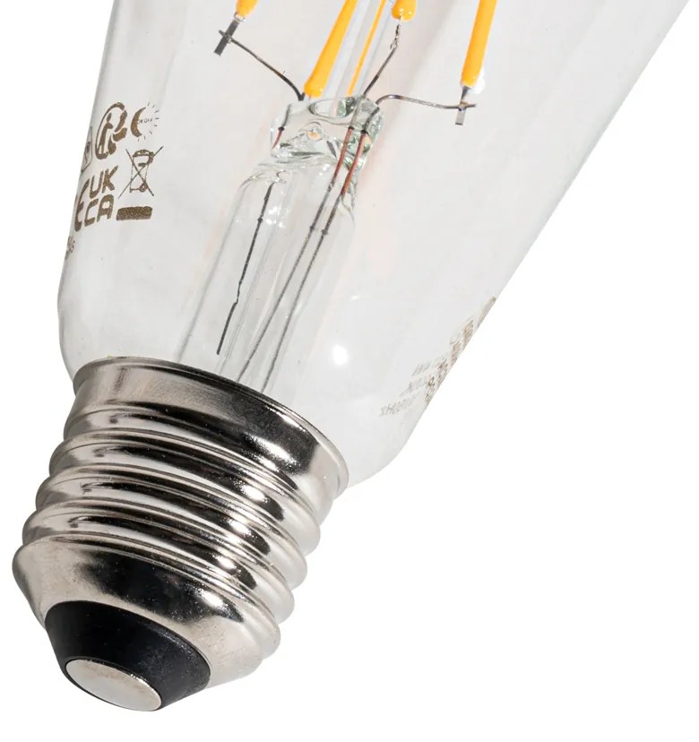 Set de 5 becuri LED E27 A60 cu senzor crepuscular 4W 400 lm 2200K
