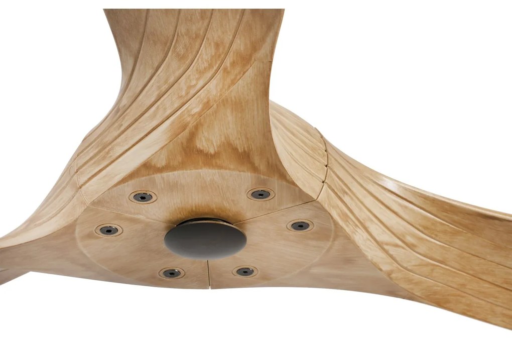 Ventilator de tavan cu telecomanda design modern MOREA maro/ lemn pin