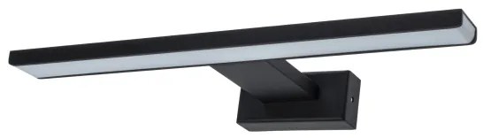 Aplica LED de perete pentru baie SHINE, 7W, 230V, 30 cm, IP44, negru
