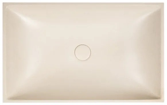 Sapho - Lavoar pentru montare pe blat 58x36 cm, finisaj beton/bej