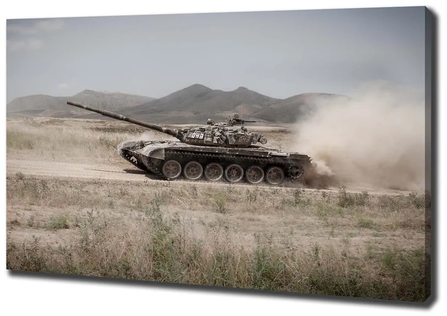 Tablou pe pânză Tank în deșert