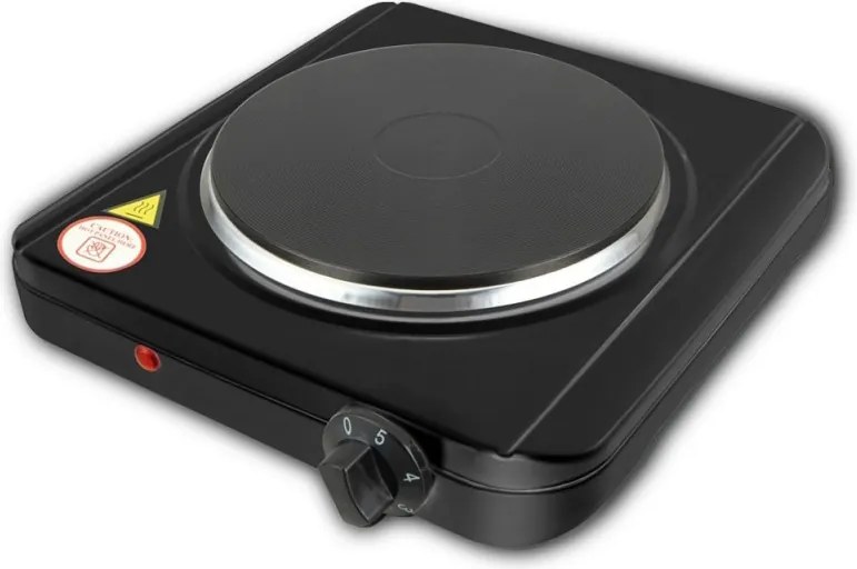 Resigilat: Plita electrica Rosberg R51445BR, 1500W, Control manual, Negru
