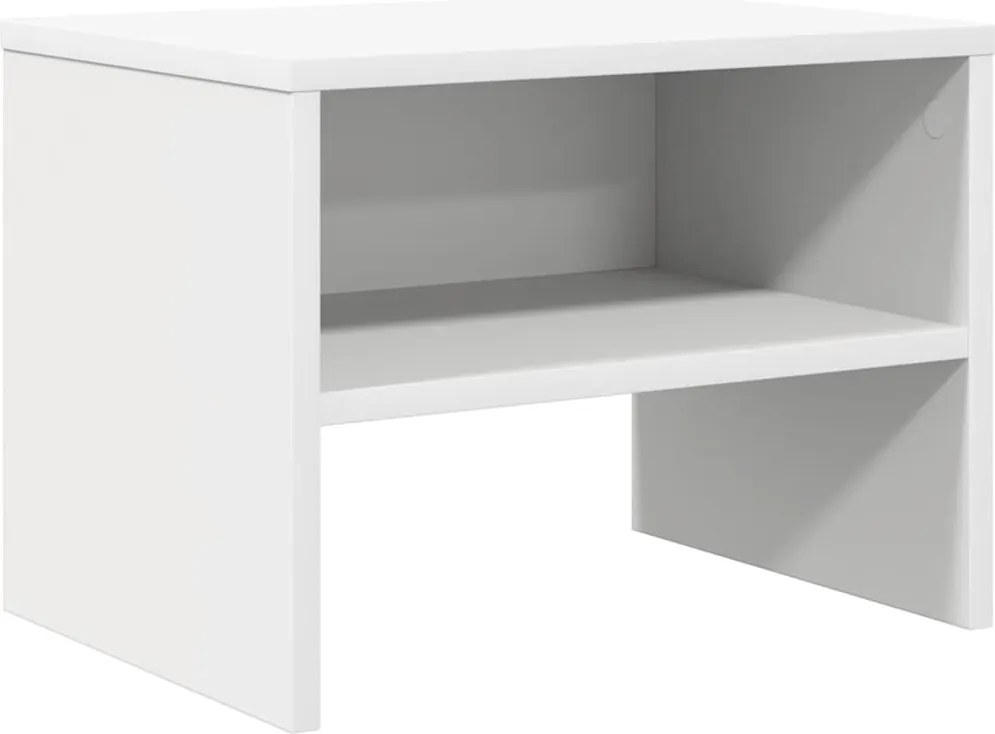 vidaXL Noptieră, alb, 40x30x30 cm, lemn prelucrat