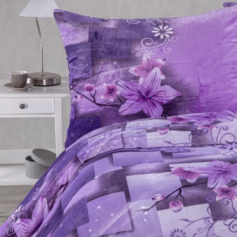 Lenjerie de pat din micropluş ELIS