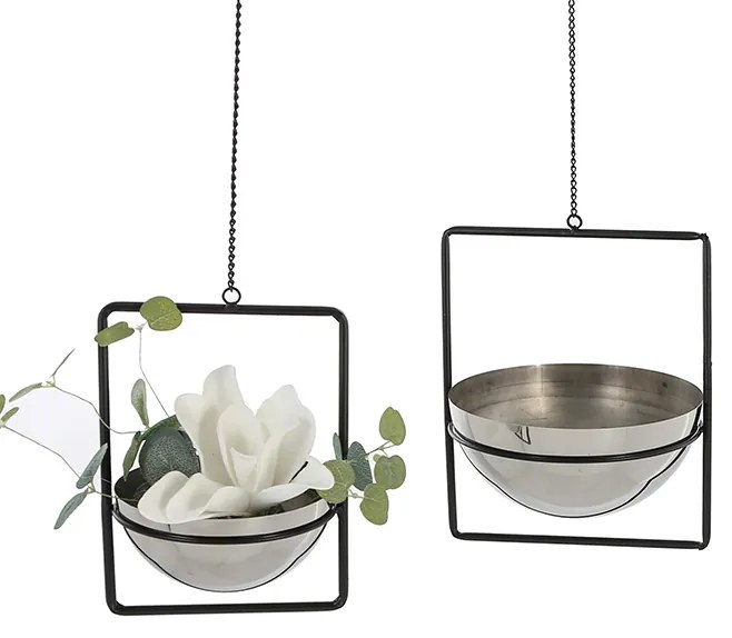 Suport flori PIANTA, inox, 77X22 cm