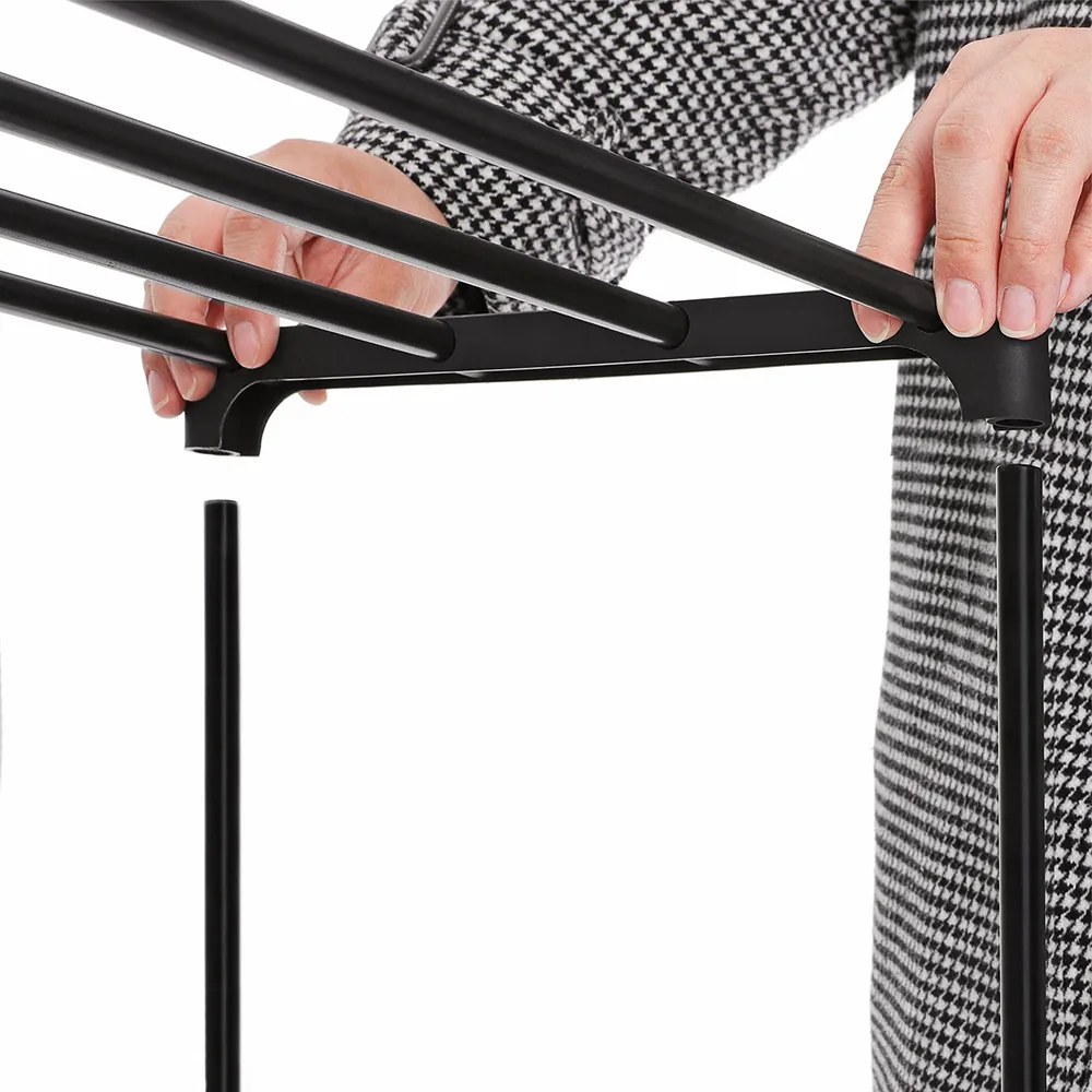 Etajeră metalică pentru pantofi cu 3 niveluri 92x30x55cm