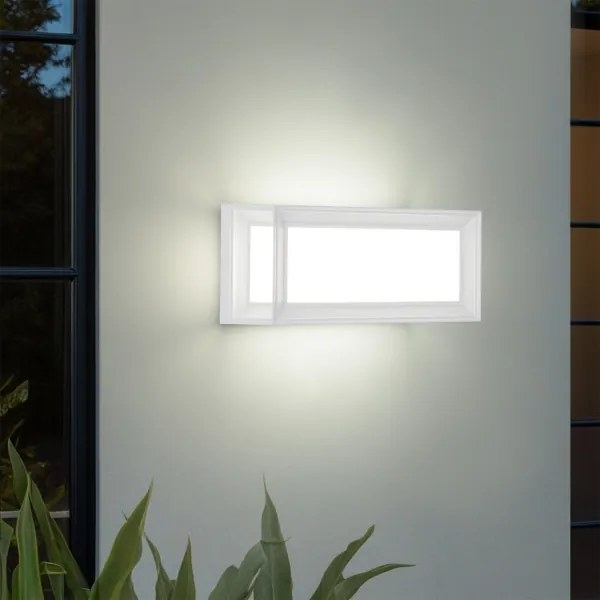 Brilagi - Aplică LED de exterior cu senzor PARKER LED/12W/230V alb IP44