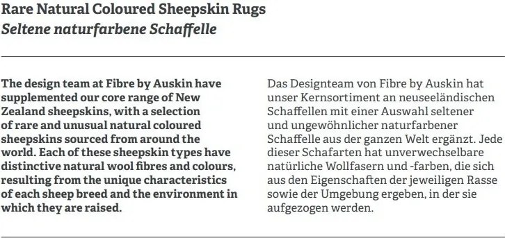 Covor din blana Austrian Long Wool 90cm