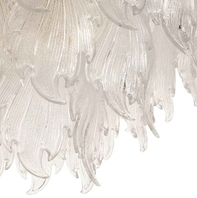 Lustra suspendata metal auriu si sticla SCARLETT 60