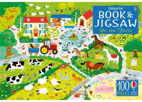 Set Puzzle si Carte - On the Farm Usborne Books