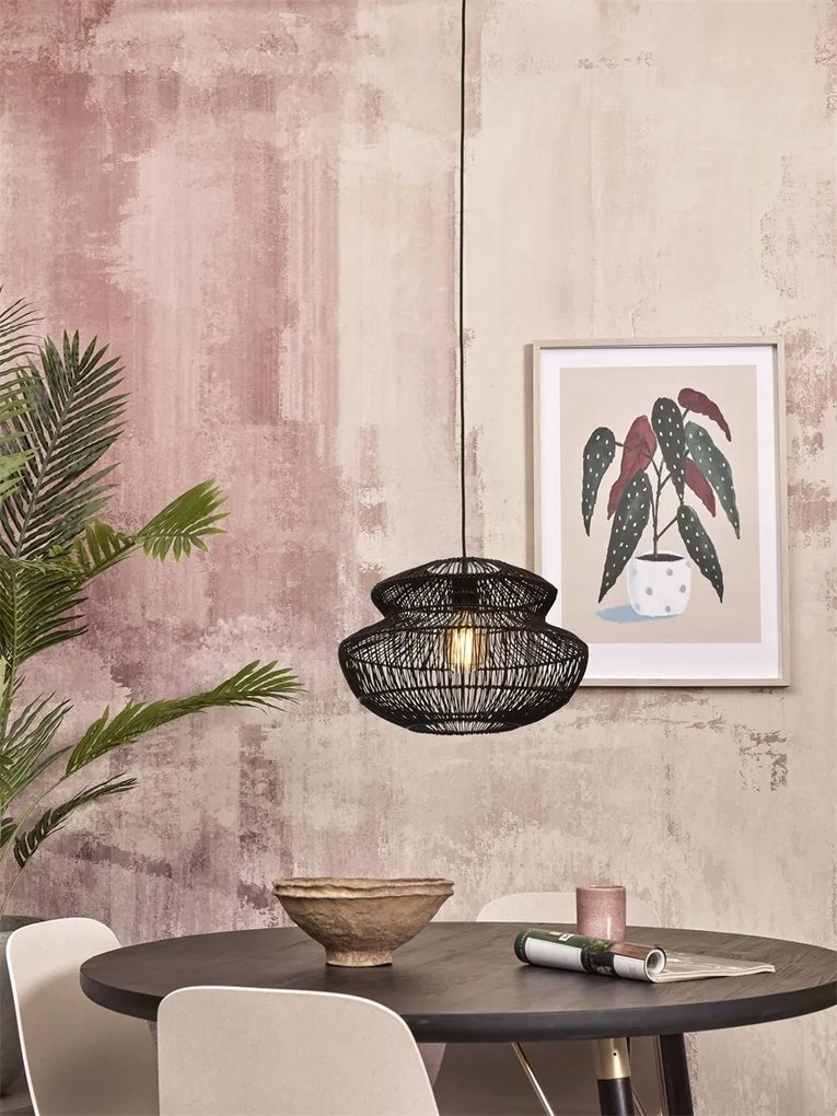 Lustra/Pendul eco din ratan Zanzibar round 40cm, bl