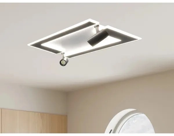 Plafonieră LED dimabilă LED/80W/230V 3000-6500K negru + telecomandă