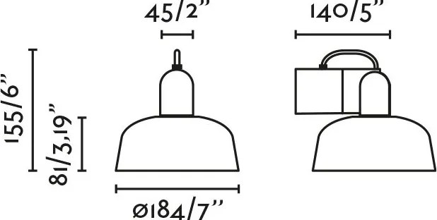 Aplica de perete metal TATAWIN negru, blue