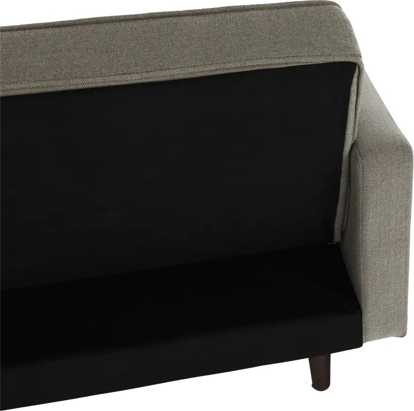 Canapea extensibilă, material gri-maro taupe, OTISA