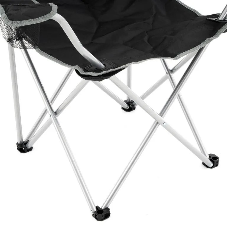 Set de 2 scaune pliabile - negru