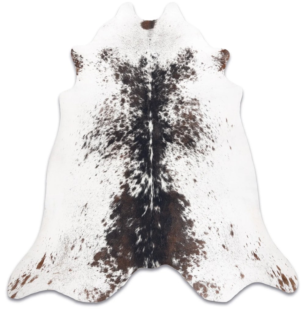 Covor Artificial Cowhide, Vaca G5074-1 alb maro din piele