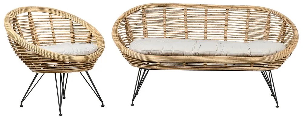Set mobilier de grădină Marza (natural). 1081218
