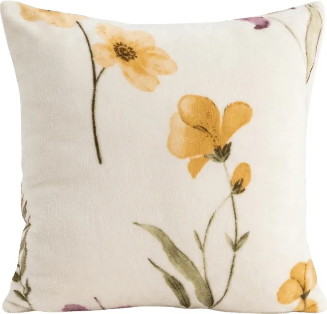 Fata de perna dubla DUO SENSE WILDELLA 45x45 cm microplus/flanel, crem