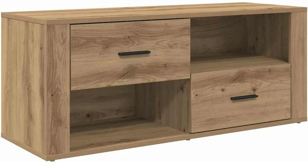 vidaXL Cabinet TV Stejar Artizanal 100 x 35 x 40 cm Lemn compozit