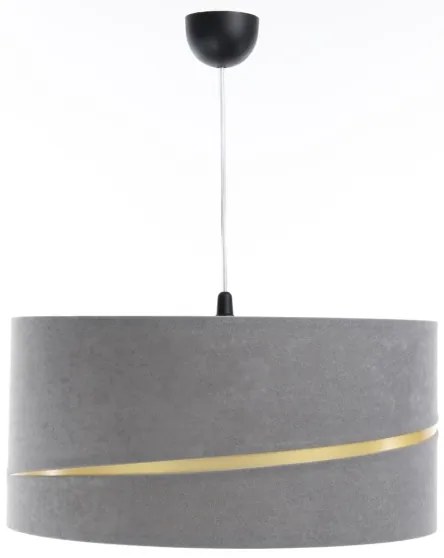 Lustră pe cablu SWING 1xE27/60W/230V gri/auriu