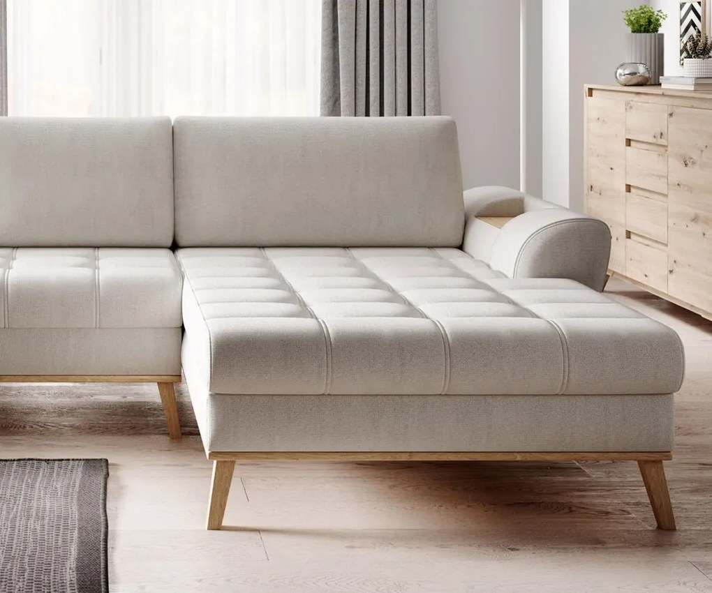 Coltar extensibil Nubo L282 cm pe dreapta Monolith 84