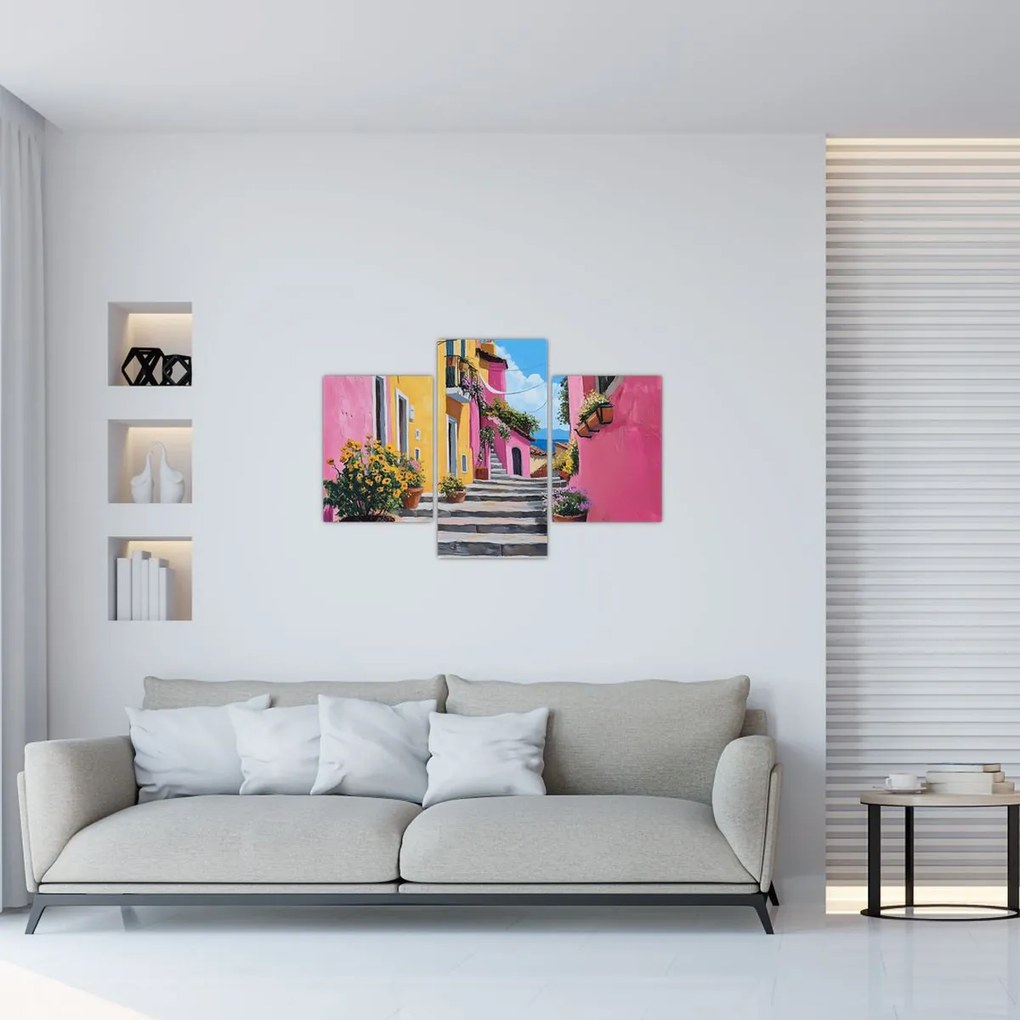 Tablou - Alee roz (90x60 cm)