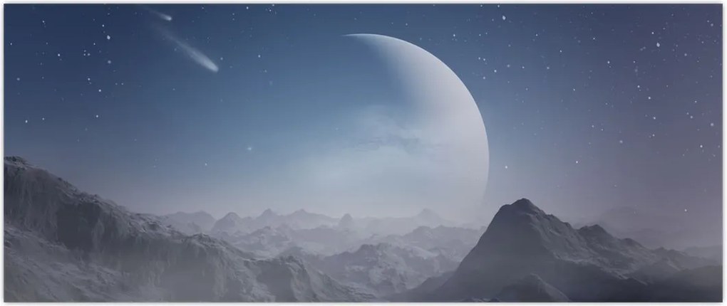 Tablou - Cer deasupra stâncilor (120x50 cm)