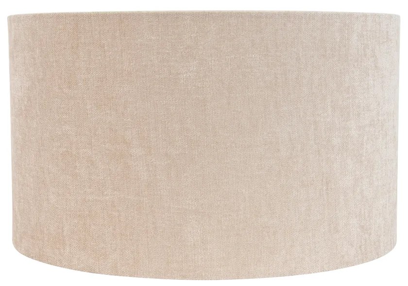 Abajur din material textil maro deschis rotund 35/35/20