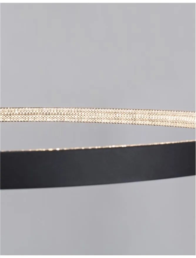 Lustra LED dimabila, design modern PRESTON, 110cm negru NVL-9865110