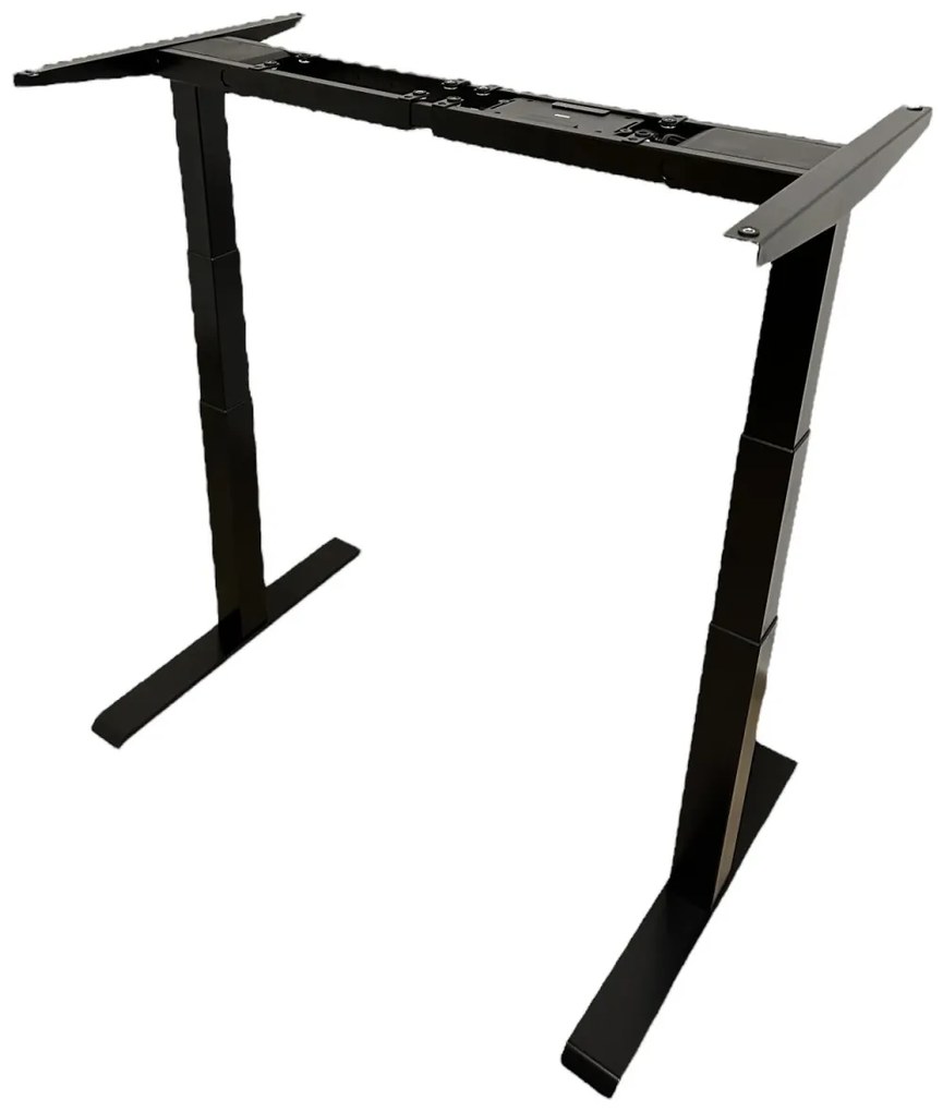 Birou reglabil electric TerrA6-NEW 2024- 3 TREPTE de inaltime (Culoare profil: Negru, Dimensiune blat: 137x67 cm, Culoare blat: Alb 25mm)