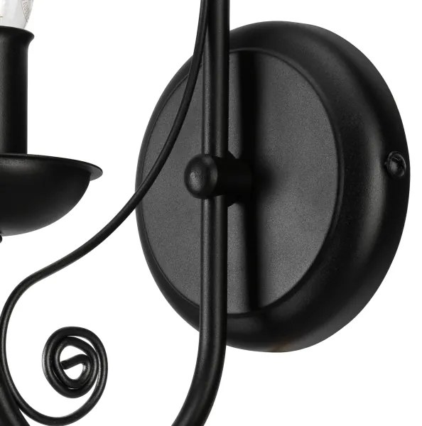 Lampă de perete DONATO 1xE14/40W/230V negru