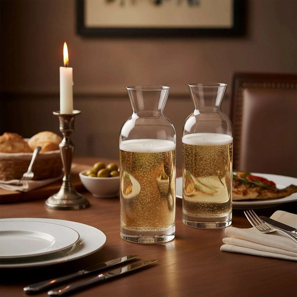 Set sticle (3 buc) sticlă 5 x 5 x 17 cm Transparent P14A