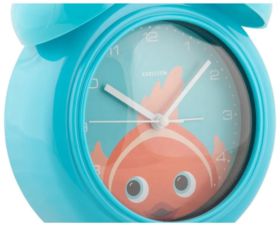 Ceas deșteptător pentru copii ø 15 cm Peekaboo Goldfish – Karlsson