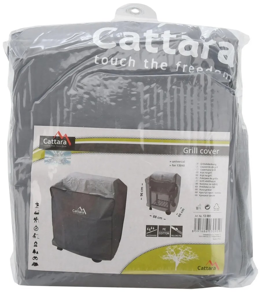Husă de gril pe cărbune Cattara Royal, negru