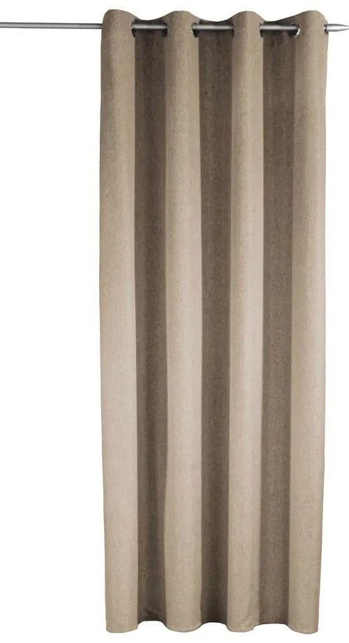 Draperie maro 135x245 cm Len Uni – Sehlbach