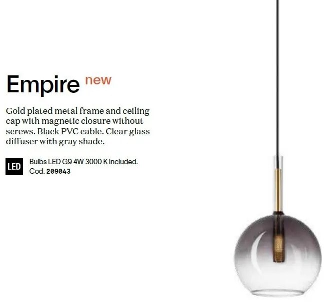Pendul design modern Empire sp1 cono